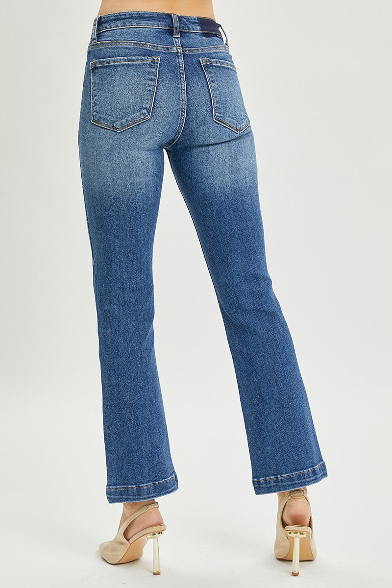 High Rise Pocket Patch Jeans