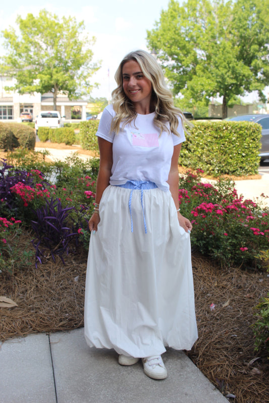 The Janie Bubble Midi Skirt