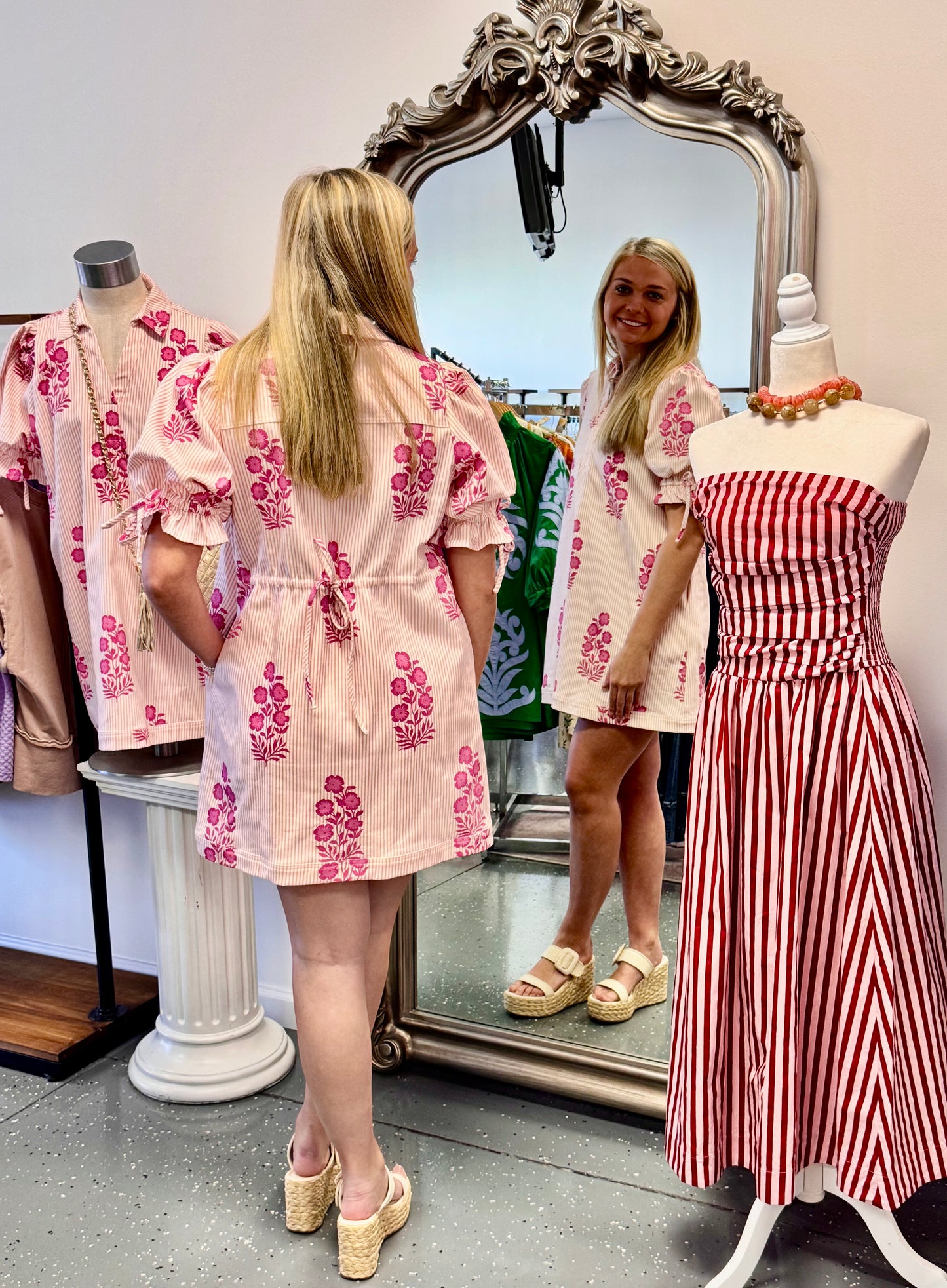 Floral Elegance Mini Dress