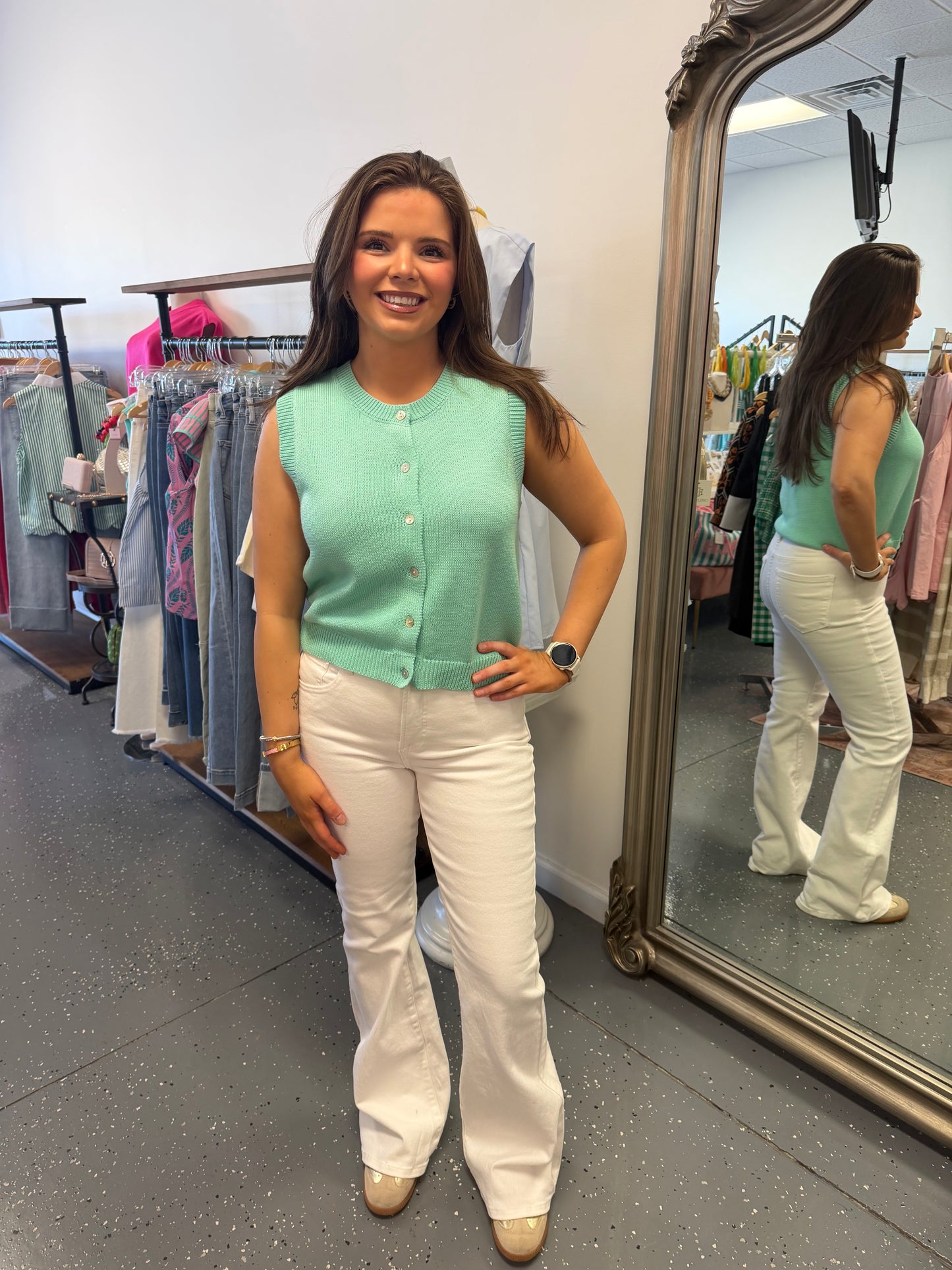 Mint To Be Knit Vest