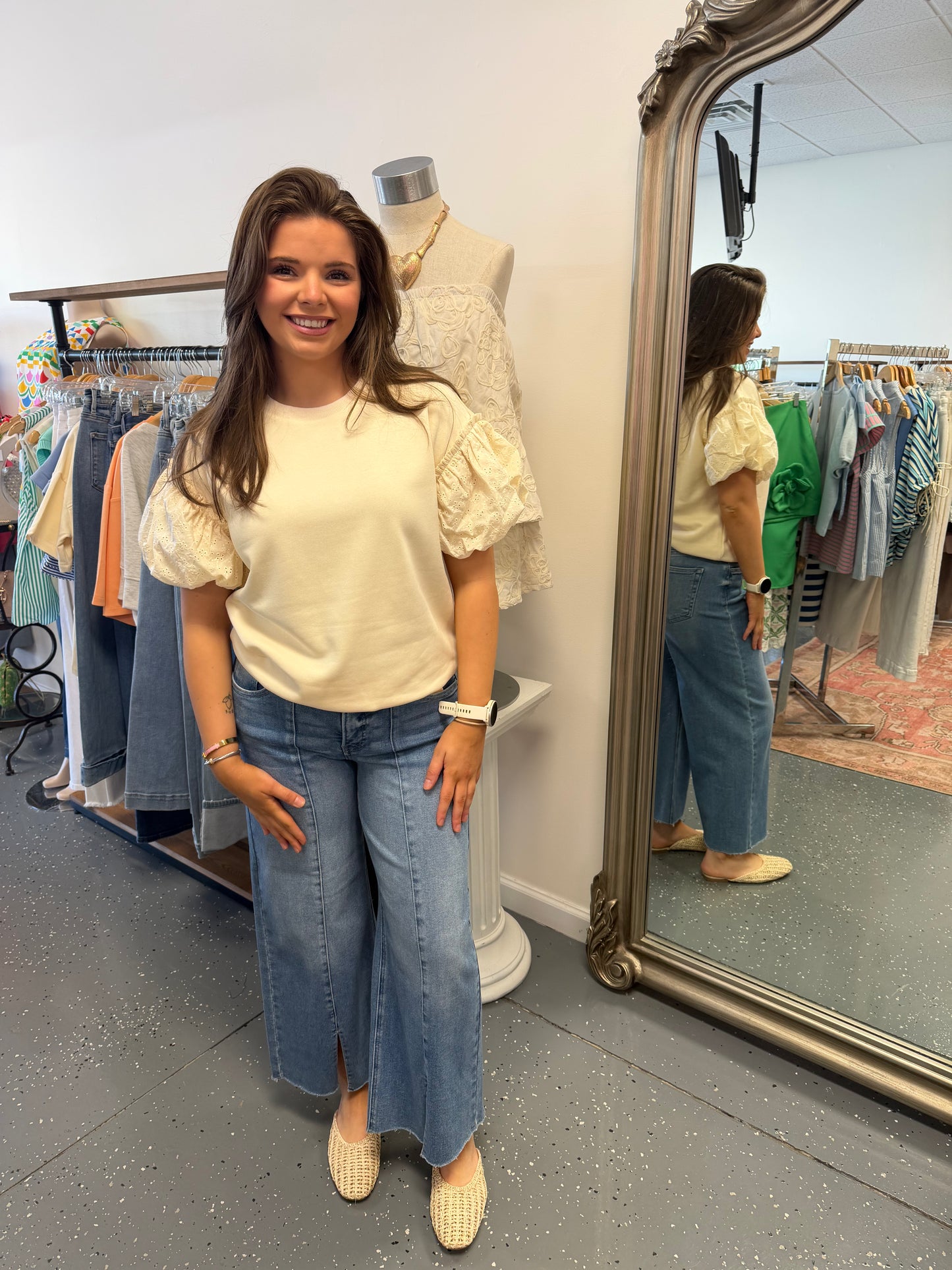 In Bloom Puff Sleeve Top