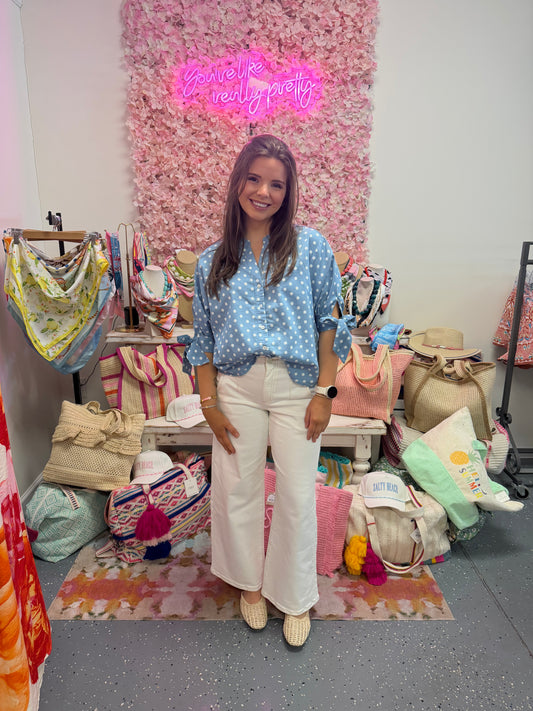 Morning Stroll Polka Top