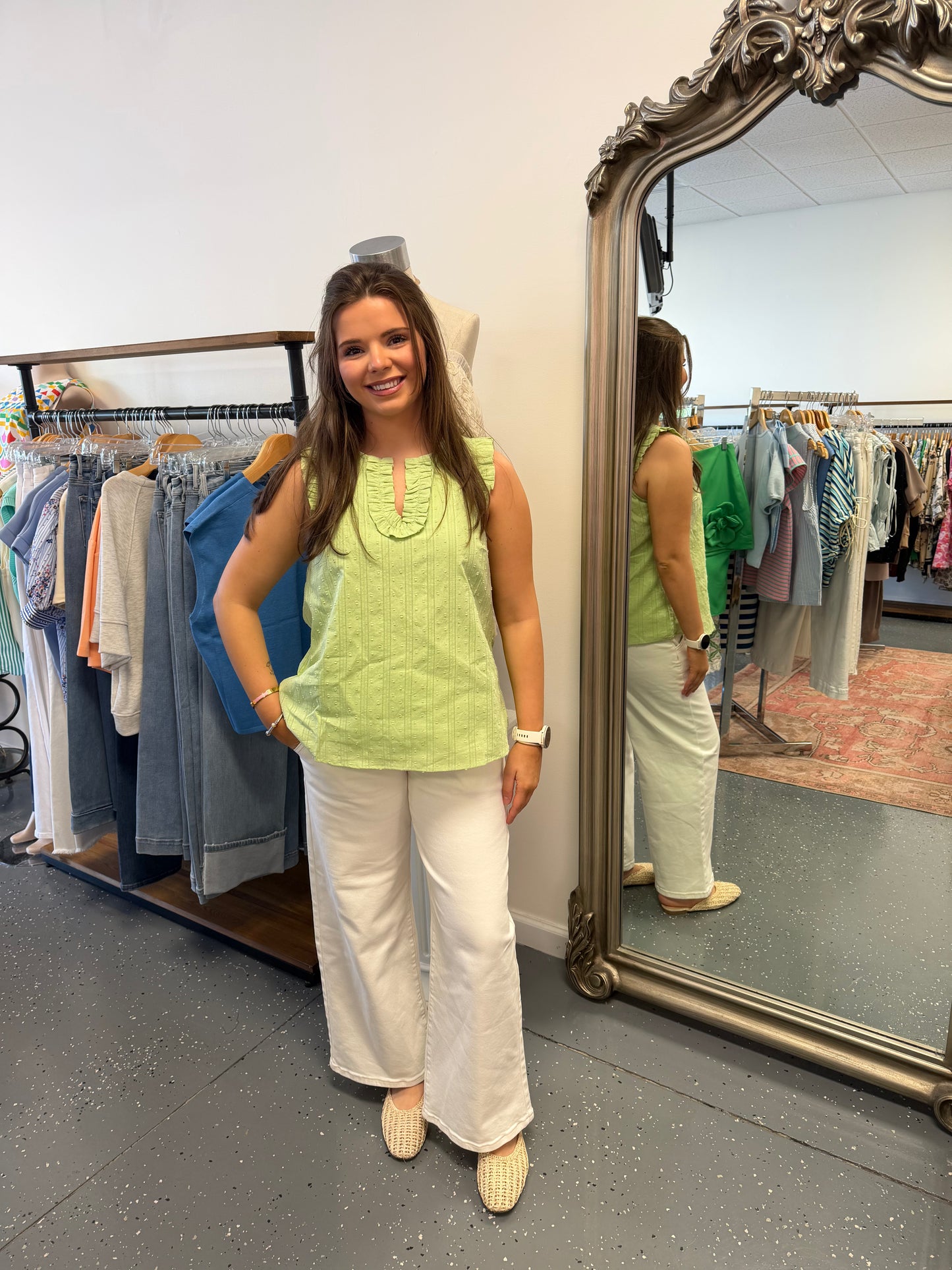 Fresh Mint Sleeveless Top