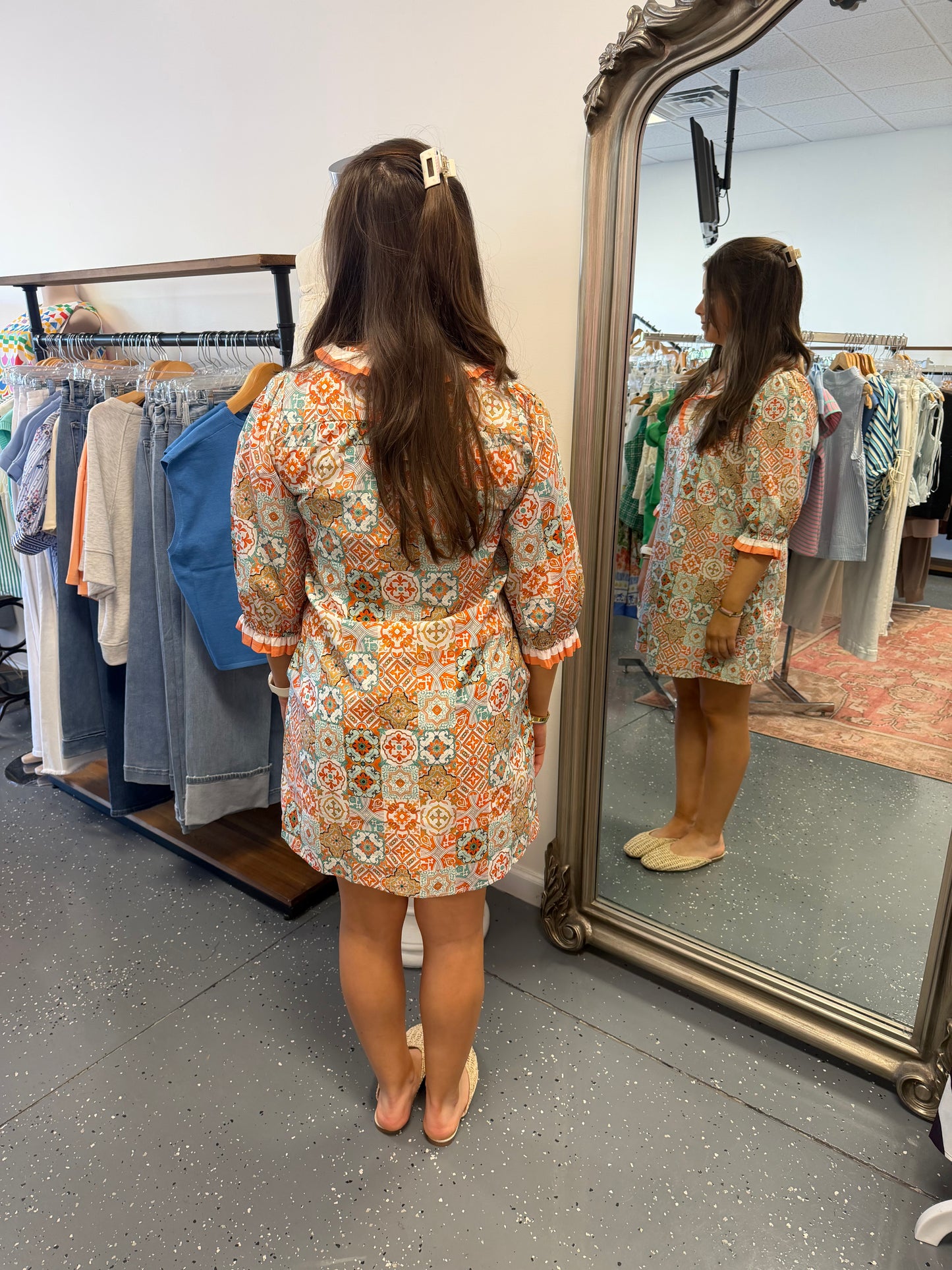 Sunset Tile Boho Dress