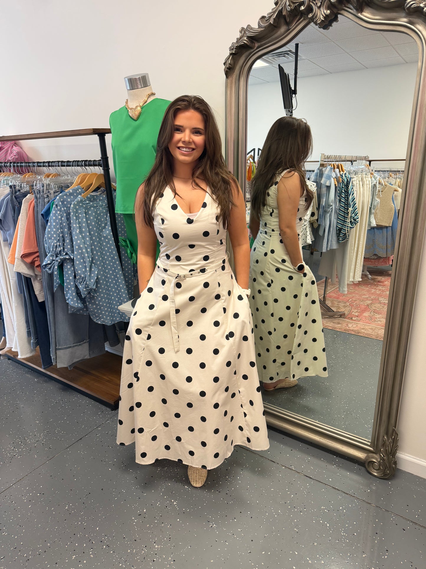Polka Dot Darling Midi Dress