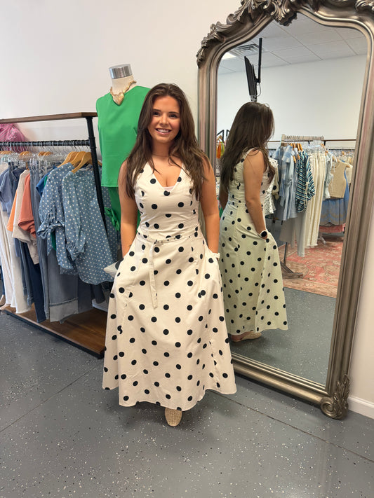 Polka Dot Darling Midi Dress