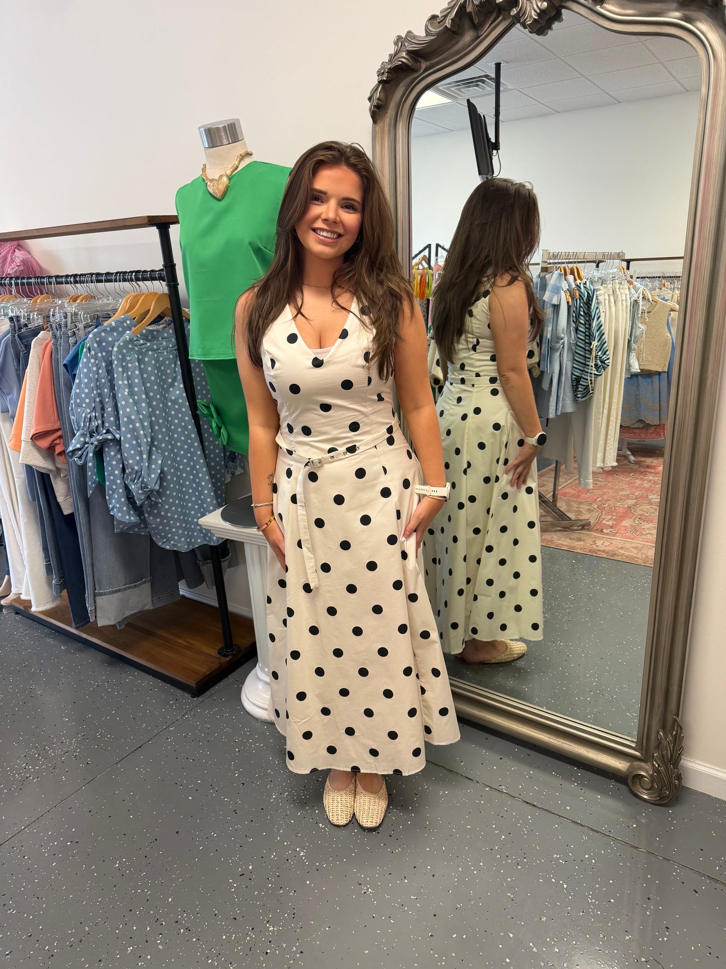 Polka Dot Darling Midi Dress