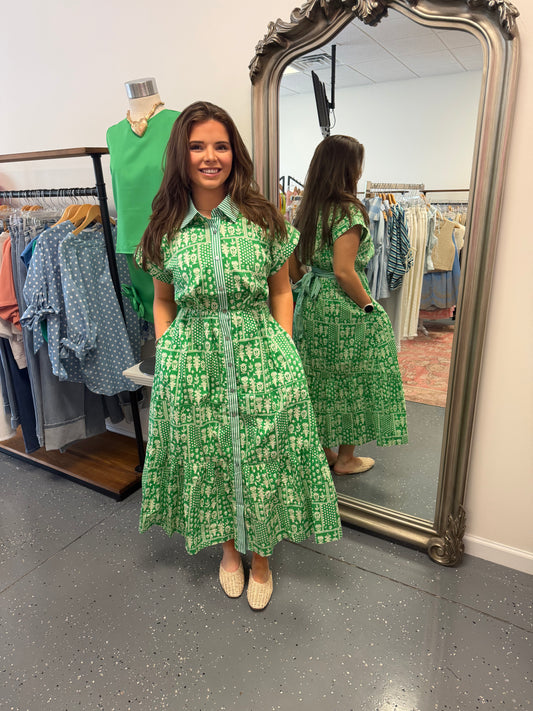 Fresh Garden Midi Dress