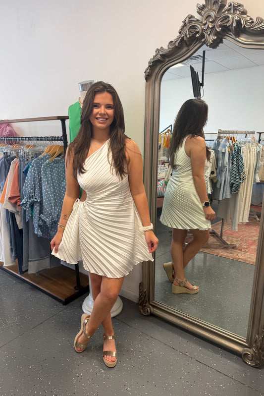 Sweet & Sassy Dress-White