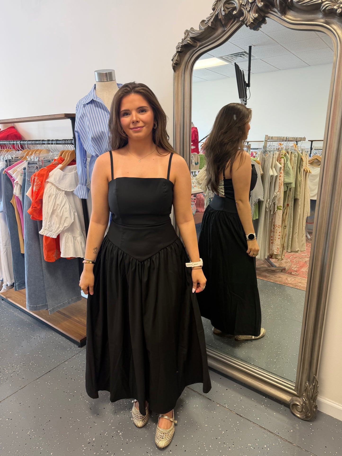 Midnight Bow Back Maxi Dress