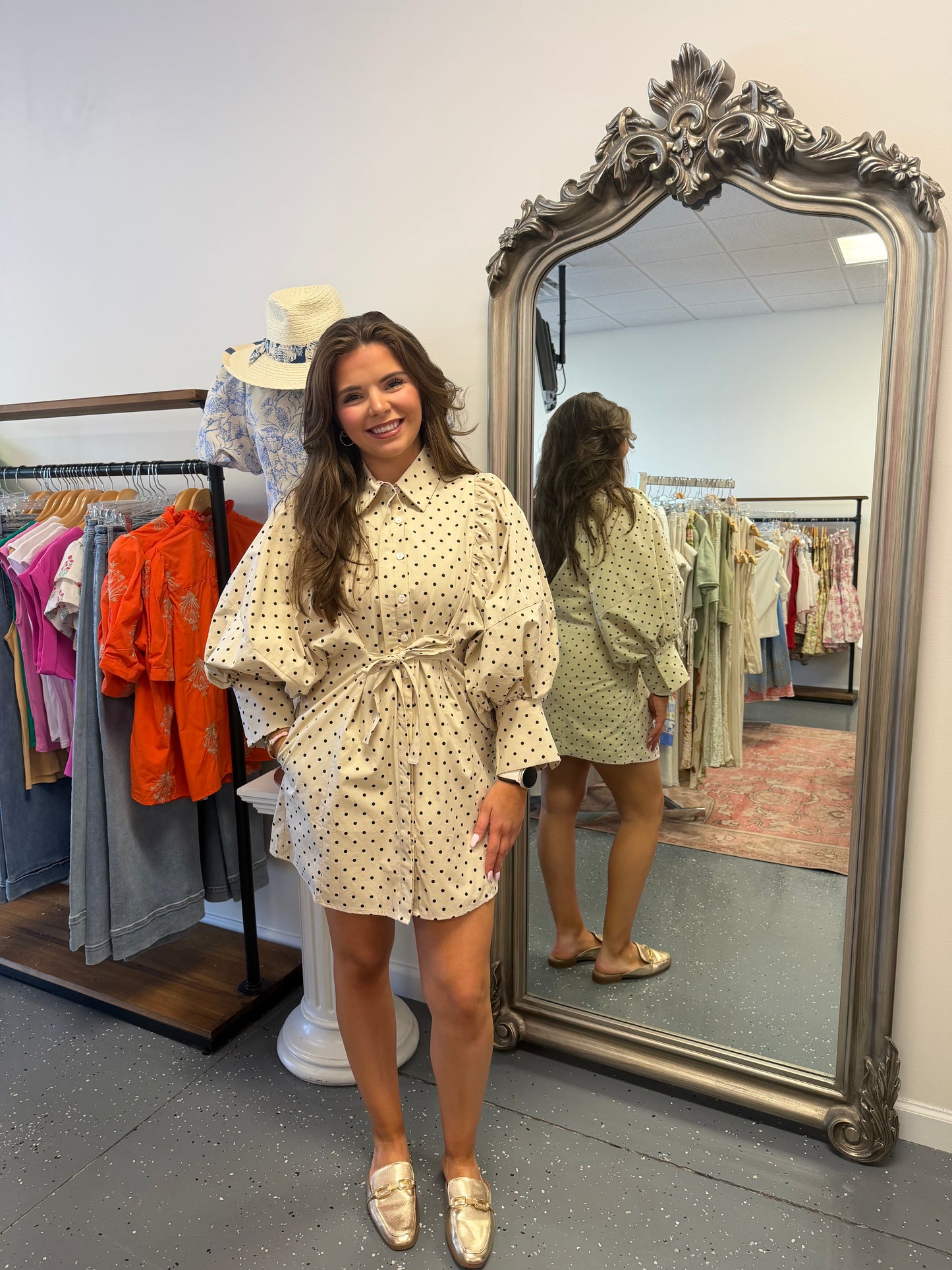 Classic Charm Polka Dot Dress