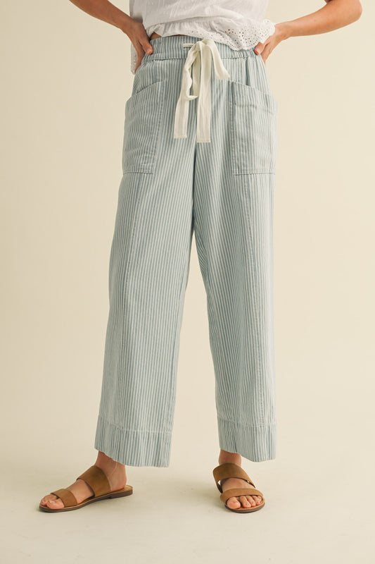 Striped Wide Leg-Pants