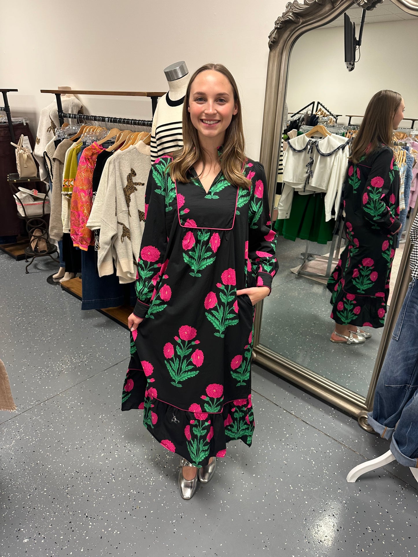 Confident and Bold Midi Dress