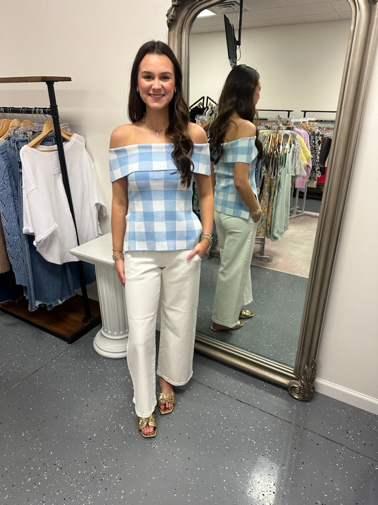 "Love Struck" Gingham Top