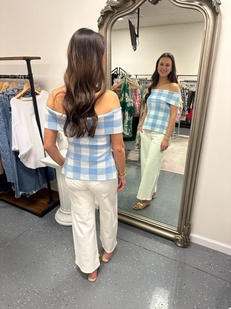 "Love Struck" Gingham Top