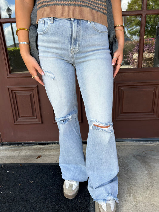 High Rise Wide Leg Jeans