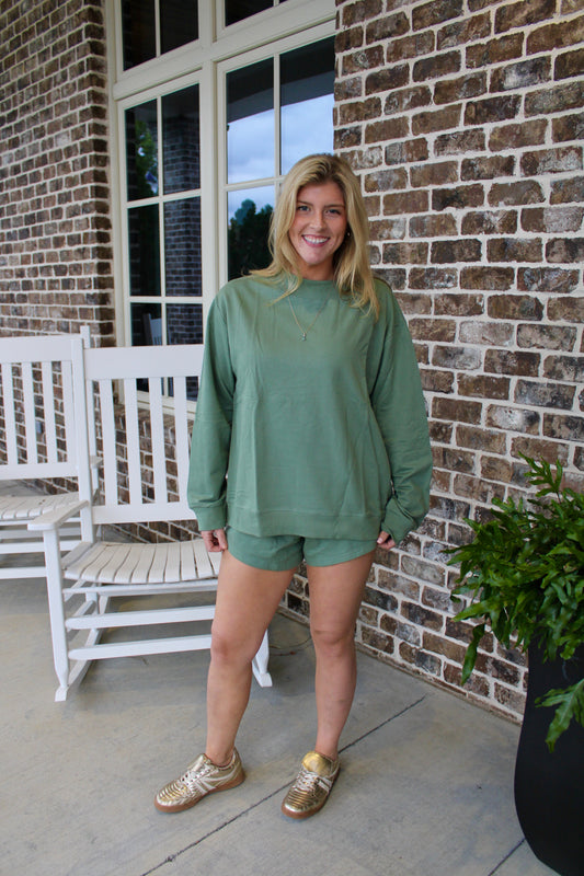 The Macy-Lounge Set- Olive