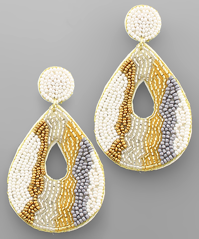 Teardrop Beads Earrings