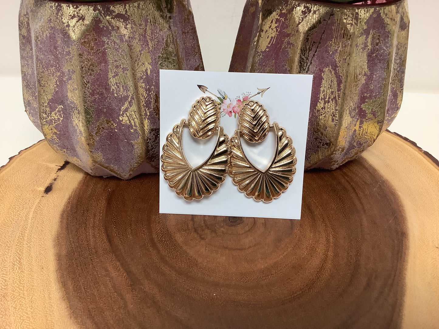 Leaf Textured Earrings