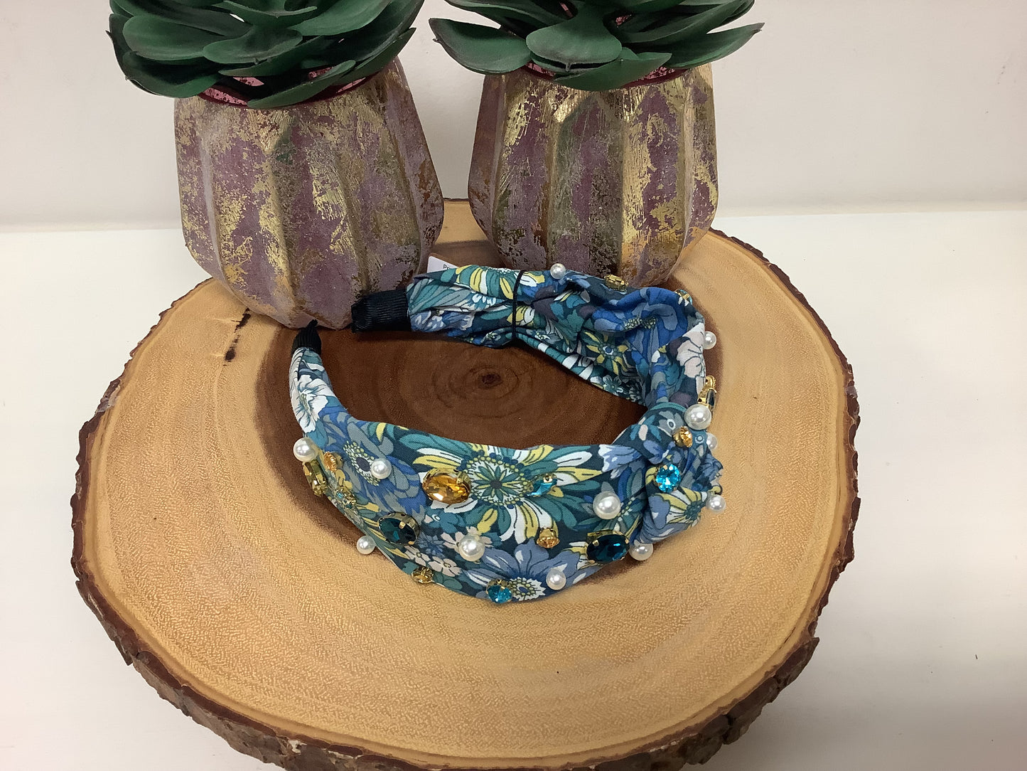 Printed Flower Knot Headband