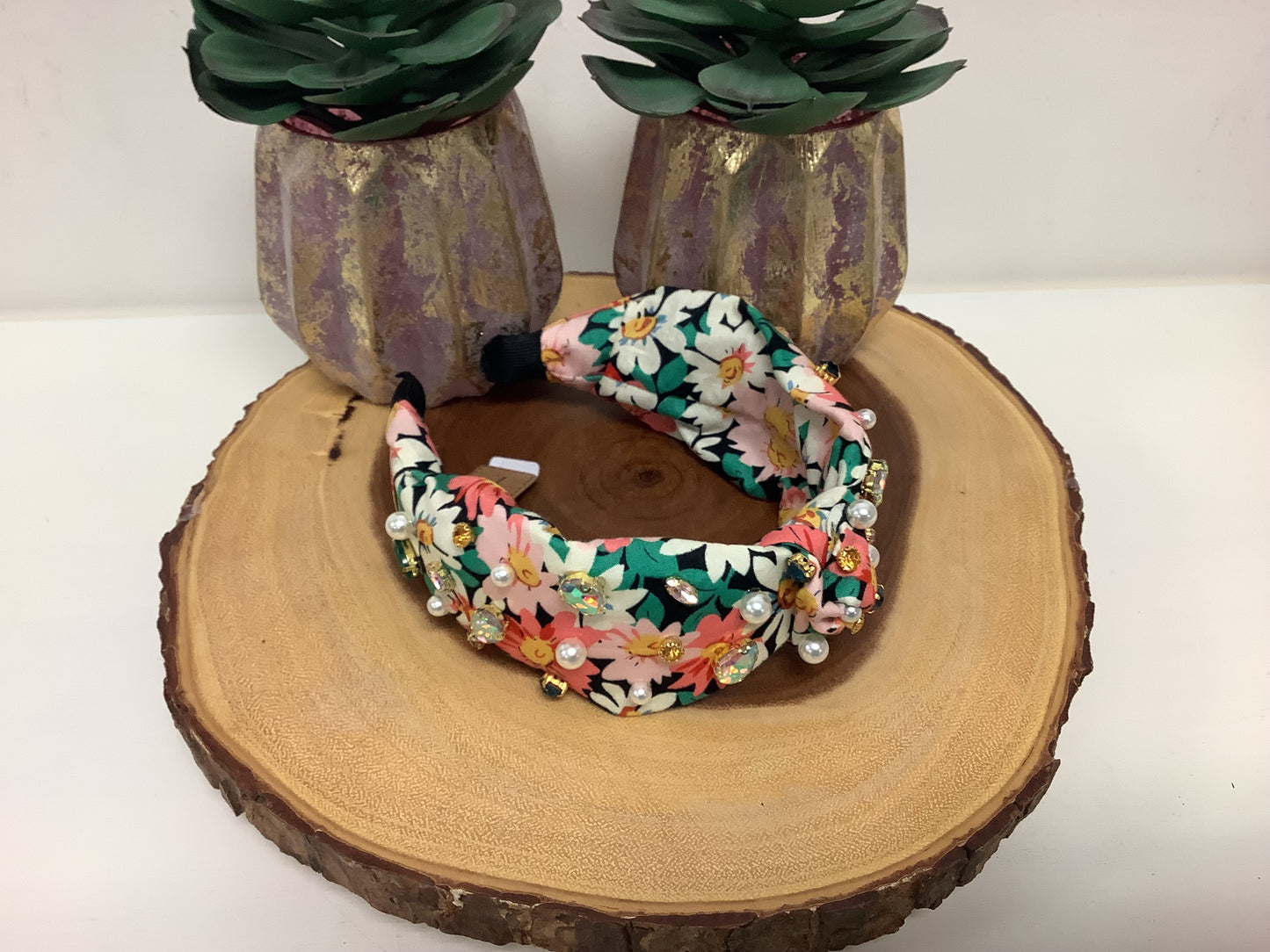 Printed Flower Knot Headband