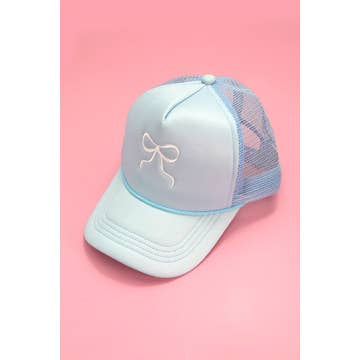 “Trending Bow Embroidery Trucker Hats”