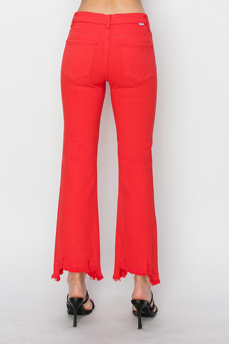 Red Mid Risen Jeans