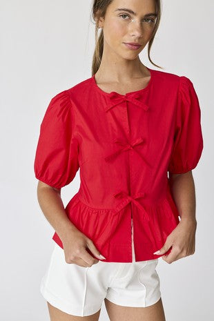 Hailey Bow Tie Blouse