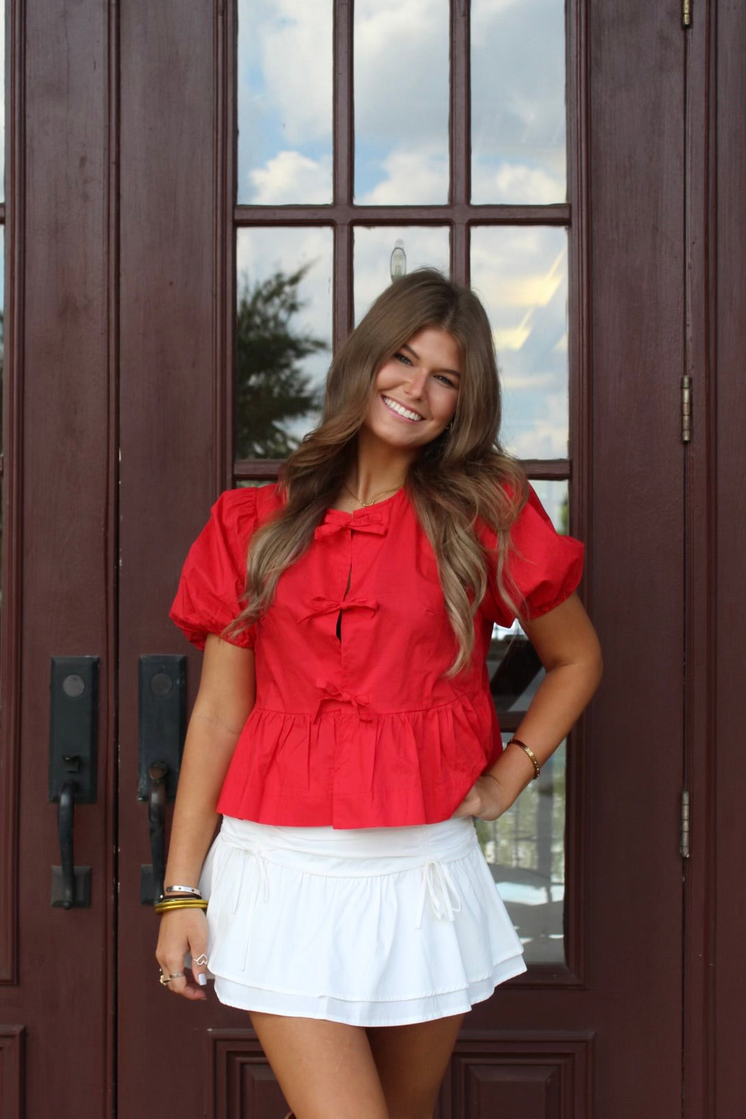 Hailey Bow Tie Blouse