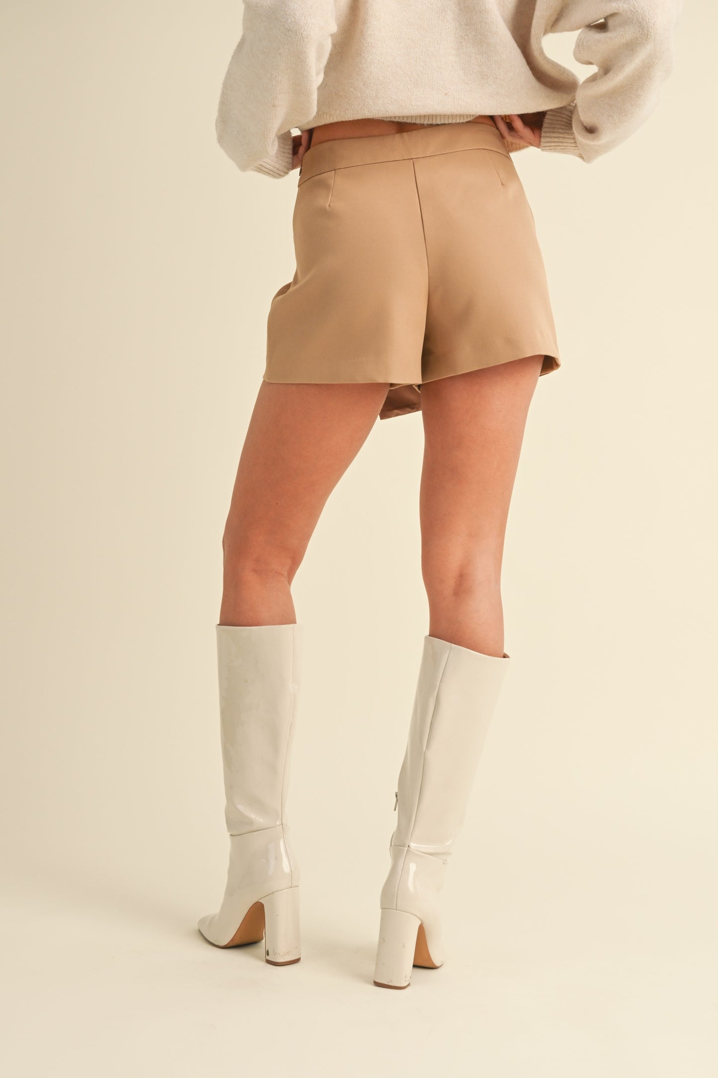 Banded wrap-Skort