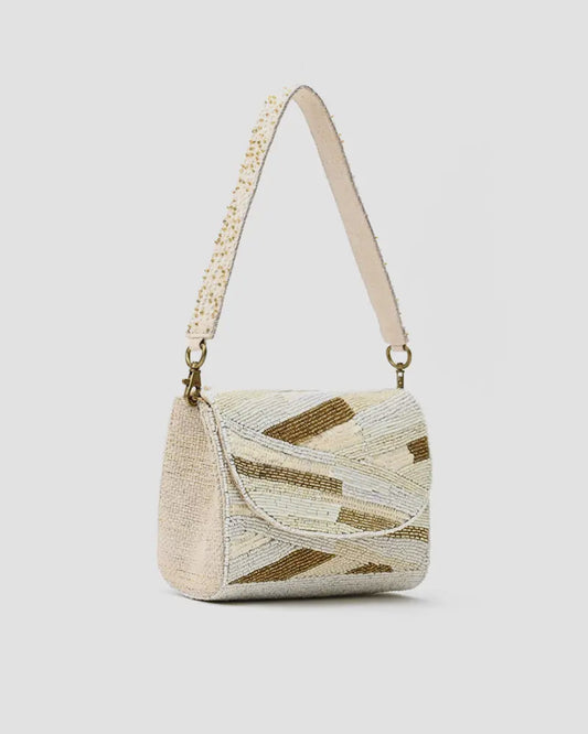White/Gold Shoulder Bag