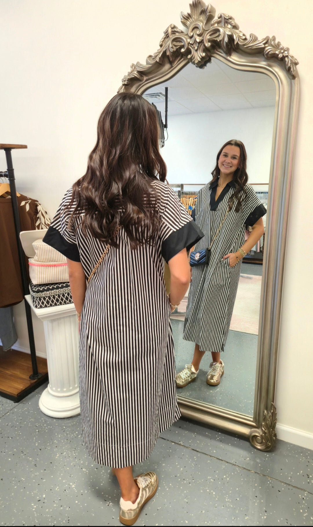 Stella Striped Midi