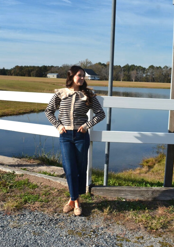 The Macie Striped Cardigan