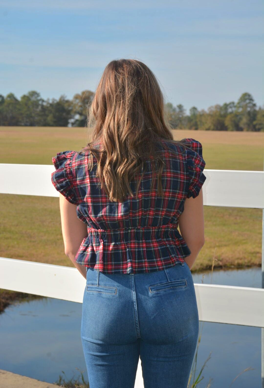 The CeCe Plaid-Top