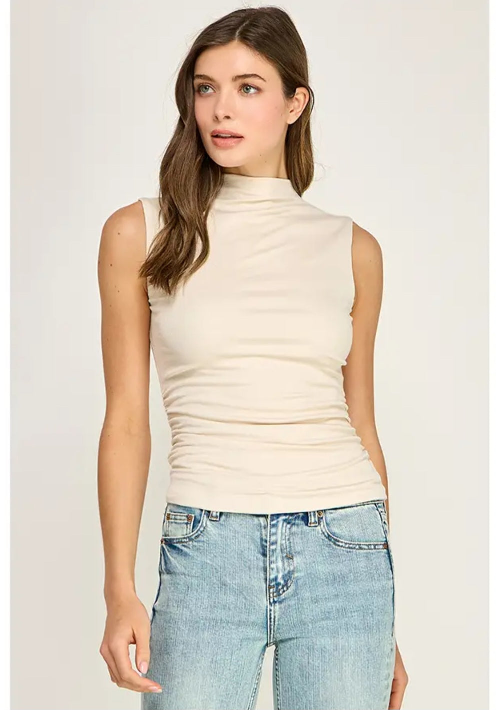 Harbor Breeze Mock Neck Tank