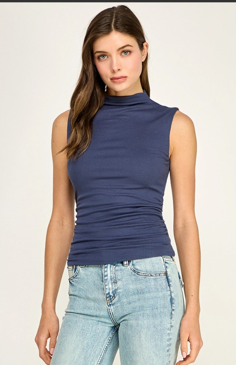 Harbor Breeze Mock Neck Tank