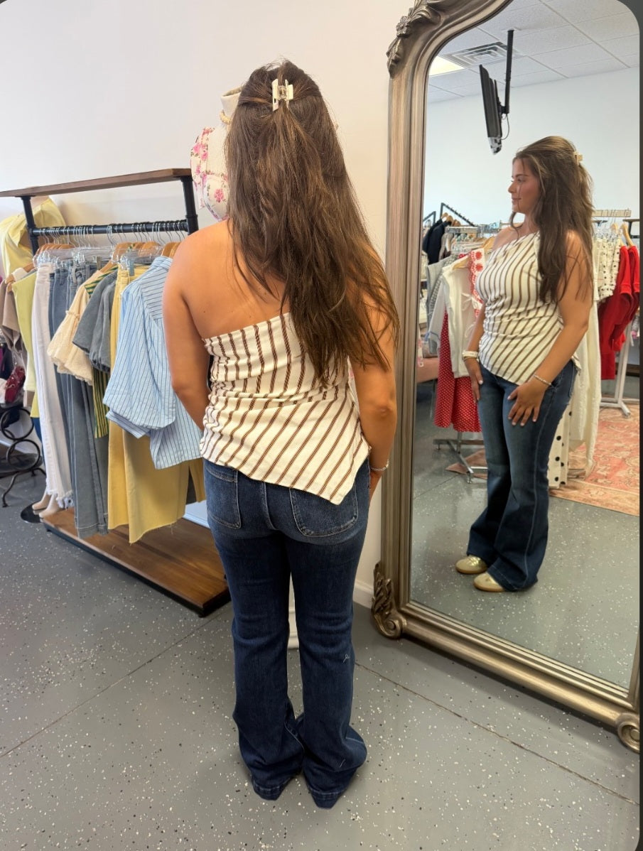Mocha Market One Shoulder Top