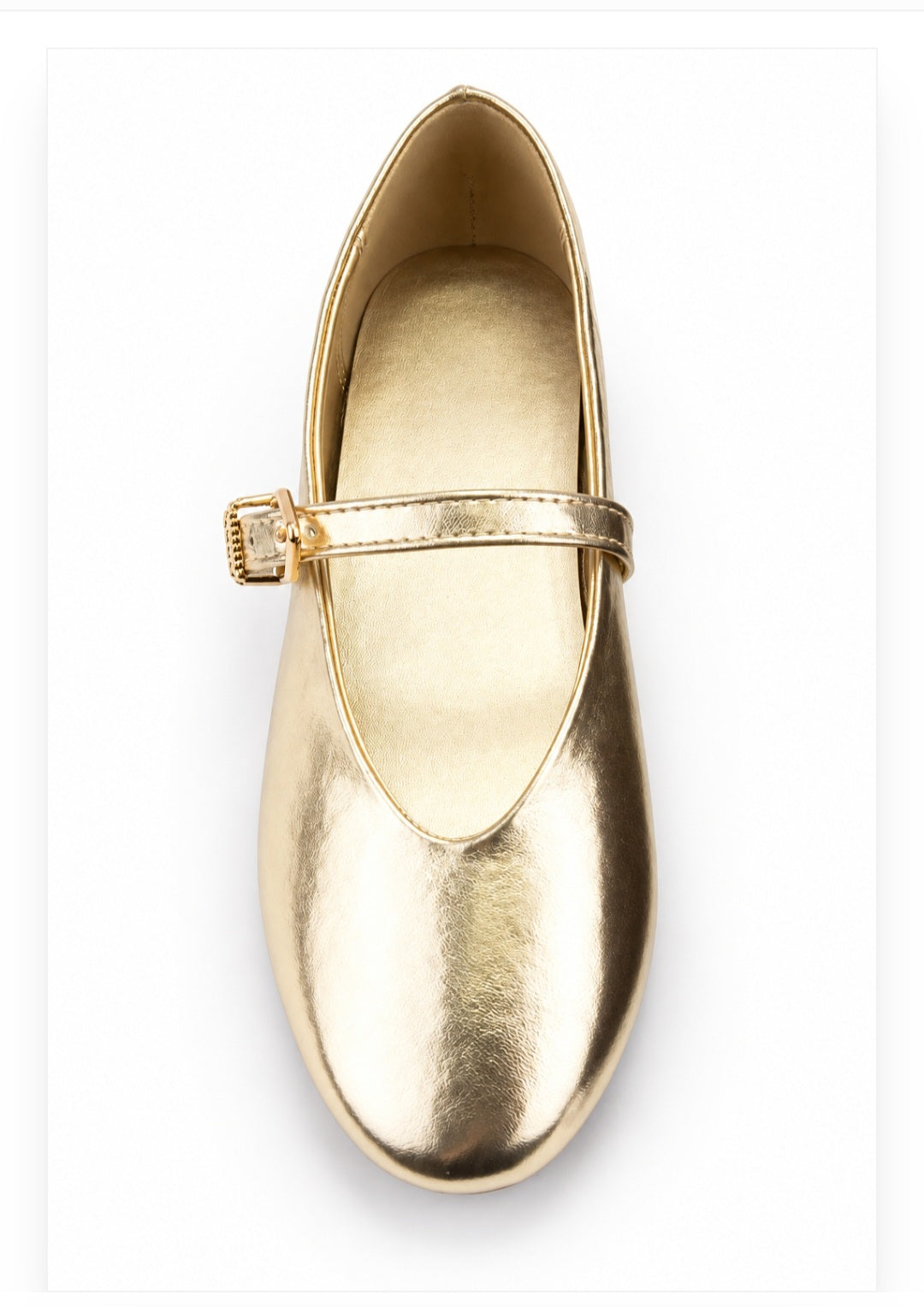 Gold Ballet Flats