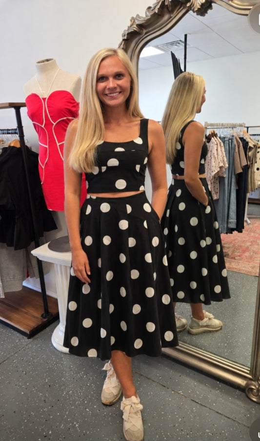 Dot to Impress Two-Piece Set