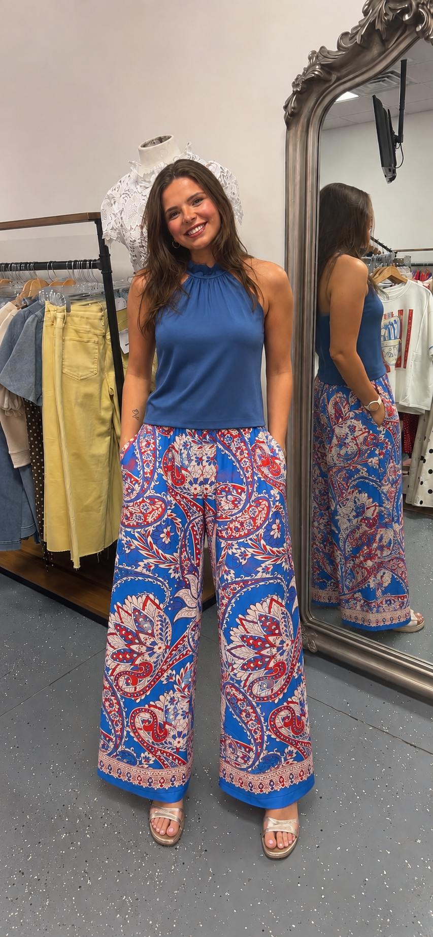 Coastal Fire Paisley Pants