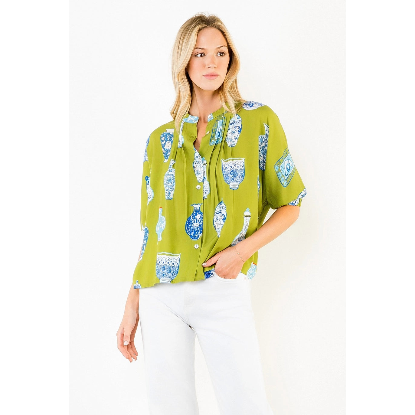 Chinoiserie Charm Top