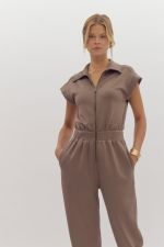 Drop Shoulder Jumpsuit