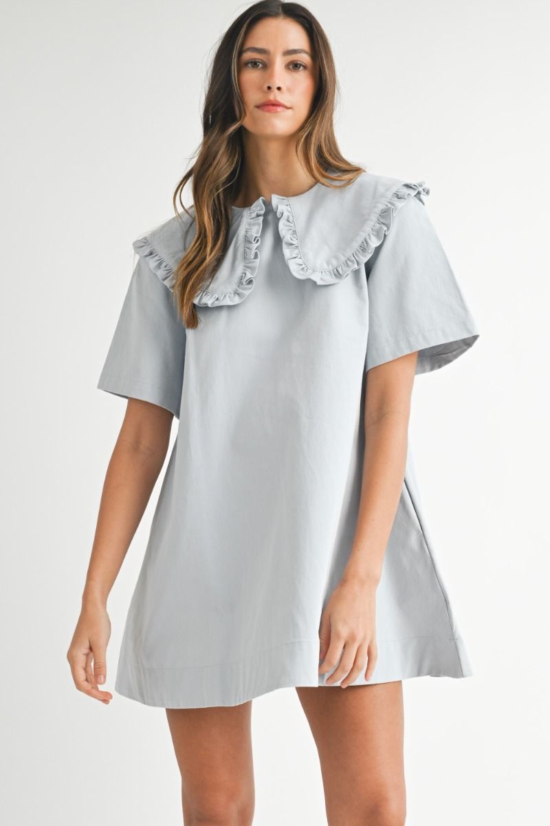 Waiting on You- Collar Mini Dress