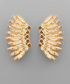 CZ Wing Earrings