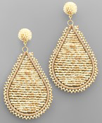 Beaded Teardrop Earrings