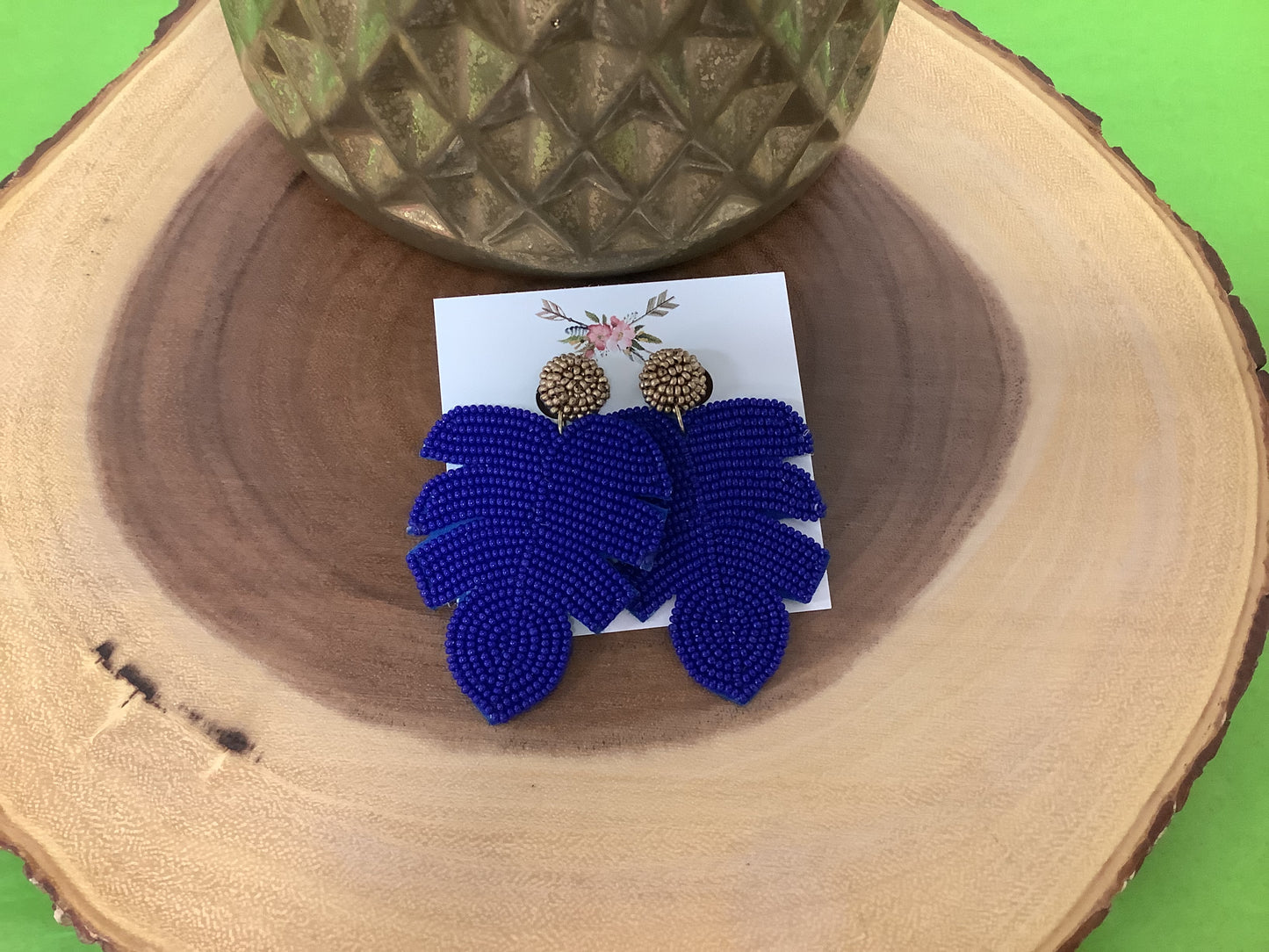 Tropical Leaf Earrings