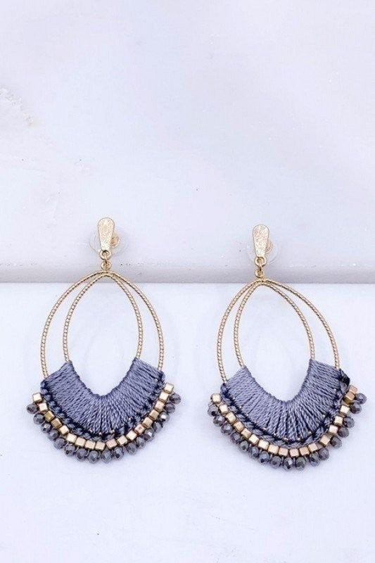 Threaded Statement Earrings