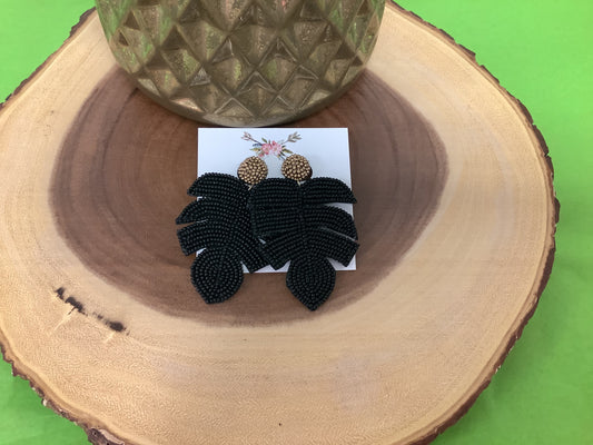 Tropical Leaf Earrings