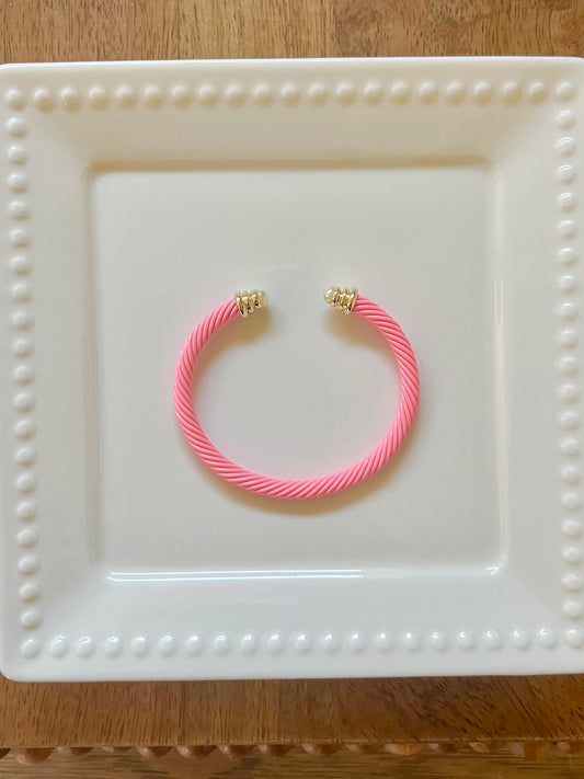 Color Cable Cuff Bracelet